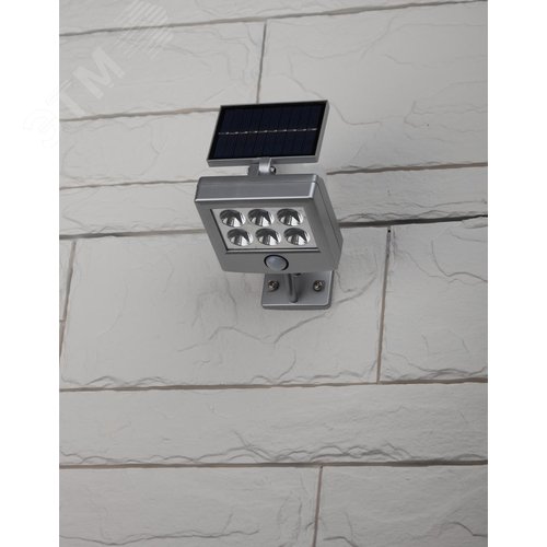 Прожектор с датчиком движения, на солнечной батарее, 6LED, 150 lm ERAFS048-08