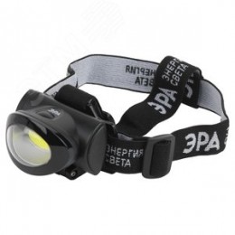 Фонарь налобный светодиодный 5Вт 150Лм IP40 COB 3 режима на батарейках 3xAAA (в комплект не входят) GB-601 черный