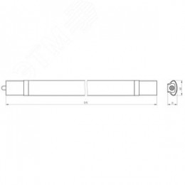 Светильник светодиодный ДСП-36W 1200х64х40 36Вт 3060Лм Ra>80 4000K матовый SPP-3-40-4K-M