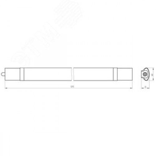 Светильник светодиодный ДСП-36W 1200х64х40 36Вт 3060Лм Ra>80 4000K матовый SPP-3-40-4K-M