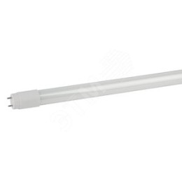 Лампа светодиодная LED 10 Вт 1000Лм 6500К трубка, стекло холодный G13, поворотный 170-265В LED T8-10W-865-G13-600mm Standart
