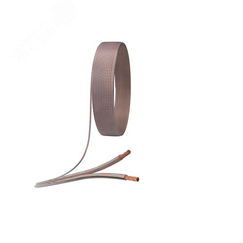 Акустический кабель 2х0,75 мм2 прозрачный, 100м A-75-S