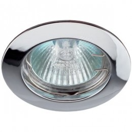 Светильник встраиваемый литой MR16 KL1 CH ,12V, 50W хром (100/3000)