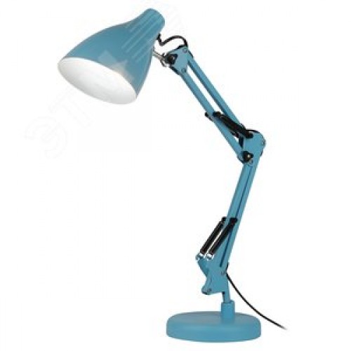 Светильник настольный N-123-E27-40W-LBU Е27 с основанием голубой