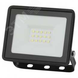 Прожектор светодиодный ДО-20 Вт 6500К 1600 Лм IP65 черный 20w холодный 200-240В LPR-023-0-65K-020