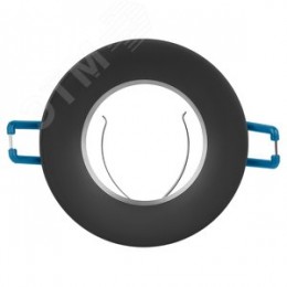 Светильник встраиваемый алюминиевый KL107 BK/SL MR16 GU5.3 черный серебро