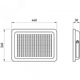 Прожектор светодиодный ДО-300 Вт 6500К 24000 Лм IP65 черный 300w холодный 200-240В LPR-023-0-65K-300