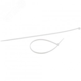 Стяжка кабельная нейлоновая (хомут) 3.6 х 300 мм белая (100 шт/уп) Simple NO-224-192