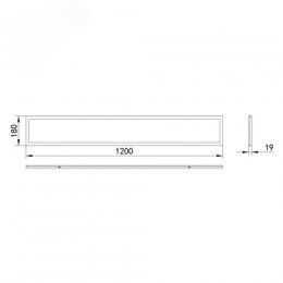 Светильник светодиодный ДВО/ДПО SPO-7-72-6K-P (4) 72Вт 6500К 6840Лм IP40 1200x180 призма с проводом