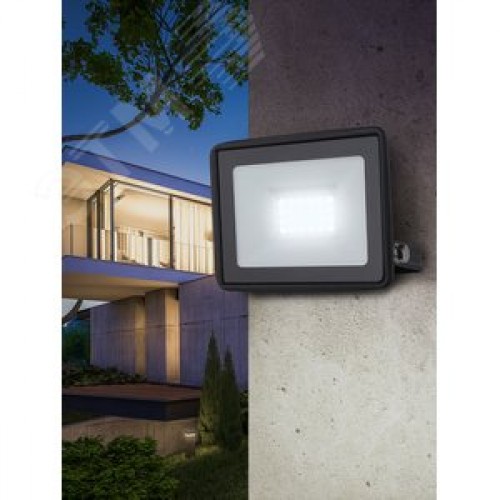 Прожектор светодиодный ДО-30 Вт 6500К 2400 Лм IP65 черный 30w холодный 200-240В LPR-023-0-65K-030