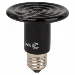 Инфракрасная лампа FITO-50W-НQ керамическая серии CeramiHeat модель RX для брудера, рептилий 50 Вт Е27