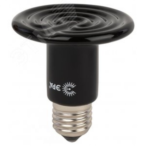 Инфракрасная лампа FITO-50W-НQ керамическая серии CeramiHeat модель RX для брудера, рептилий 50 Вт Е27