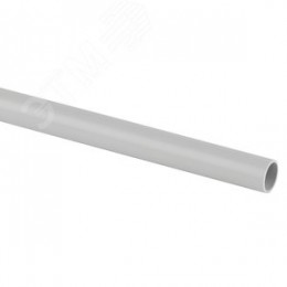 Труба гладкая жесткая ПВХ (серый) d 25мм (2м) (37/740)