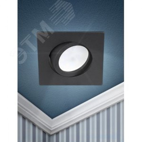 Светильник встраиваемый алюминиевый KL87 BK MR16/GU5.3 черный
