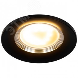 Светильник встраиваемый алюминиевый KL107 BK/SL MR16 GU5.3 черный серебро