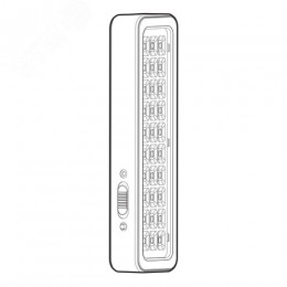 Светильник светодиодный аварийный постоянный DBA-105-0-20 30LED 5ч IP20 40/1600