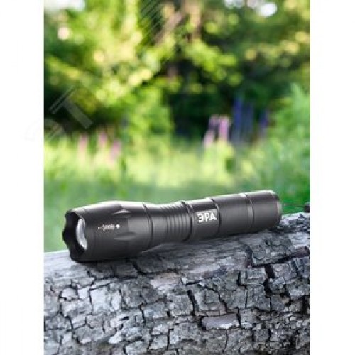 Фонарик карманный на батарейках 3хААА, ударопрочный, регулируемый фокус, ремешок на руку, 5 режимов UB-601 Титан