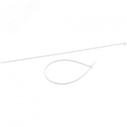 Стяжка кабельная нейлоновая (хомут) 4.8 х 300 мм белая (100 шт/уп) Simple NO-224-193