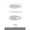 Светильник светодиодный уличный консольный ДКУ 150Вт 5000К IP65 22500Лм КСС Ш IC-COB 48-60мм SPP-5-150-5K-W