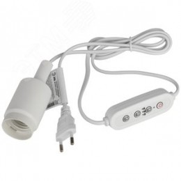 Светильник для растений FITO-Time Holder E27 с проводом и таймером для фитоламп с цоколем Е27