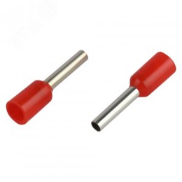 Наконечник-гильза с изолированным фланцем (упаковка 50 шт.) NO-225-84 НШвИ 1,0-8