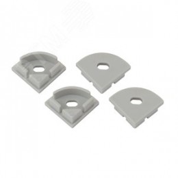 Набор заглушек для профиля CAB280, 4 сквозные круглые (500/24000)