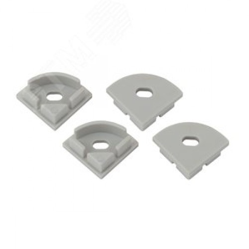 Набор заглушек для профиля CAB280, 4 сквозные круглые (500/24000)