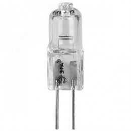 Лампа накаливания галогенная G4-JC-10W-12V (галоген, капсула, 10Вт, нейтр, G4) (100/1000/35000)