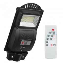 Светильник консольный на солнечной батарее, SMD, 20W, с датчиком движения, ПДУ, 400 lm, 5000К, IP65