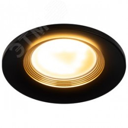 Светильник встраиваемый алюминиевый KL107 BK/GD MR16 GU5.3 черный золото