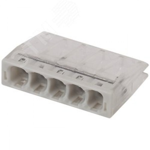 Клемма СМК компактная с пастой серии 245, 5 отверстий, 0,5-2,5 м NO-224-37