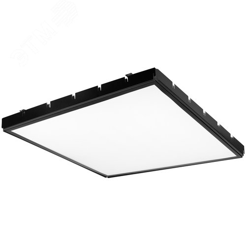 Светильник светодиодный ДВО-38Вт 3600Лм 4000К IP40 ГРИЛЬЯТО 588x588 матовый черный