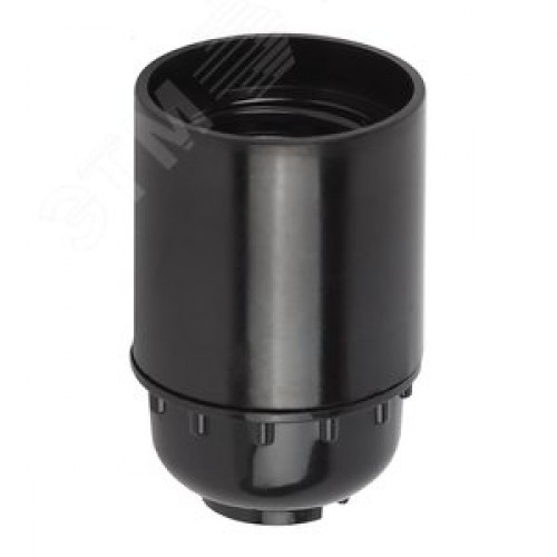 Патрон Е27 подвесной, бакелит, черный (x50) (50/200/14000)