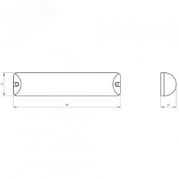 Светильник ЖКХ светодиодный SPB-103-0-40K-012 12 Вт 4000K 1080 Лм IP65 350х75х50