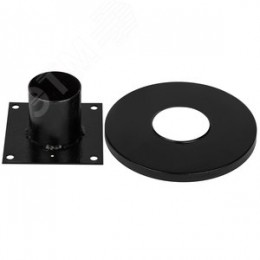 Опора металлическая ОМ-0,06 для светильников НТУ (шары) черная h60мм d60мм