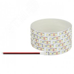 Лента светодиодная 9,6Вт/м 12В 3000К IP20 120LED/м LS2835-120LED-IP20-WW-eco-5м