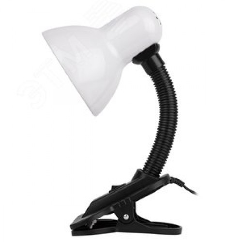 Светильник настольный на прищепке белый N-102-E27-40W-W