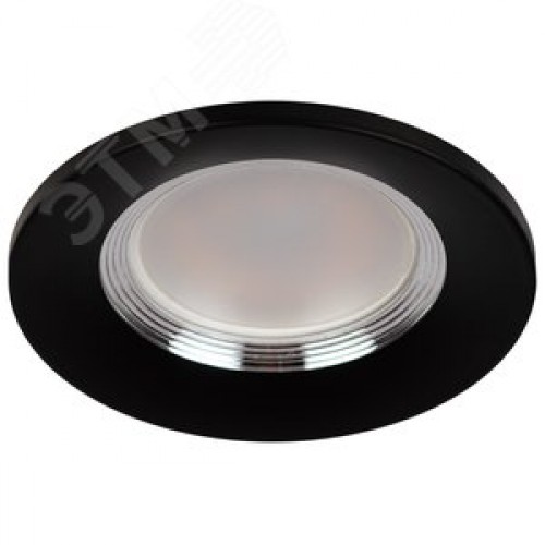 Светильник встраиваемый алюминиевый KL107 BK/SL MR16 GU5.3 черный серебро