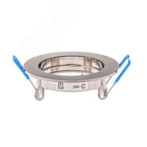 Светильник встраиваемый литой MR16 KL1 CH ,12V, 50W хром (100/3000)