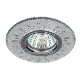 Светильник точечный декоративный cо светодиодной подсветкой MR16, прозрачный DK LD9 SL/WH