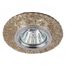 Светильник точечный декоративный cо светодиодной подсветкой MR16, шампань DK LD4 CHP/WH ЭРА