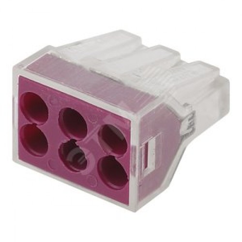 Строительно-монтажная клемма СМК, модель 106, 6 отверстий, 1.0-2.5мм2