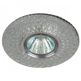 Светильник точечный декоративный cо светодиодной подсветкой MR16, прозрачный DK LD33 SL/WH ЭРА