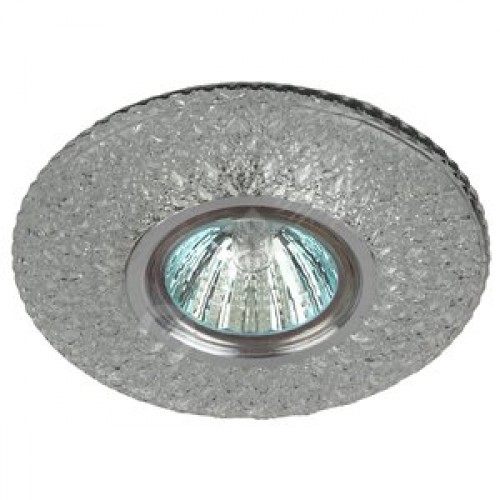 Светильник точечный декоративный cо светодиодной подсветкой MR16, прозрачный DK LD33 SL/WH ЭРА