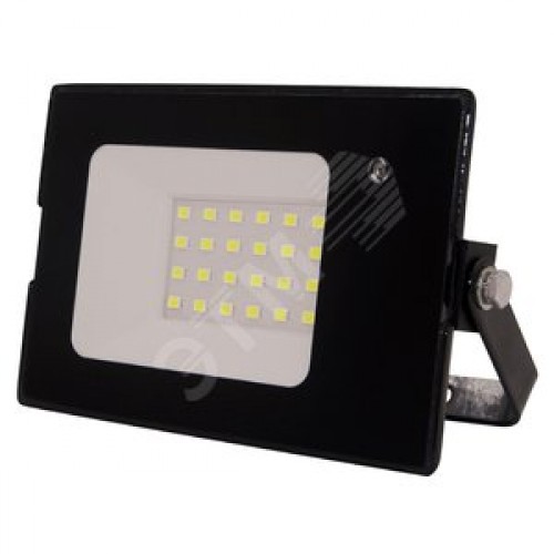 Прожектор светодиодный ДО-30 Вт 6500К 2100 ЛмIP65 200-240В встроенный датчик движения черный 30w холодный корпус LPR-041-1-65K-030