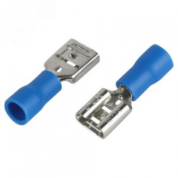 Разъем плоский NO-225-127 РпИм 2-250 изолированный «розетка» (упаковка 50 штук)