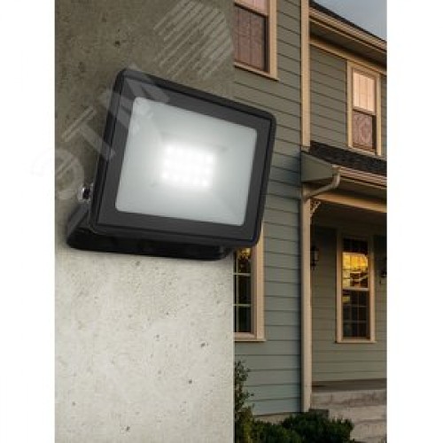 Прожектор светодиодный ДО-20 Вт 6500К 1600 Лм IP65 черный 20w холодный 200-240В LPR-023-0-65K-020