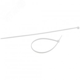 Стяжка кабельная нейлоновая (хомут) 3.6 х 300 мм белая (100 шт/уп) NO-225-154