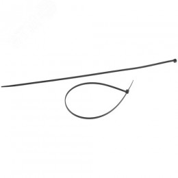 Стяжка кабельная нейлоновая (хомут) 4.8 х 300 мм чёрная (100 шт/уп) Simple NO-224-202