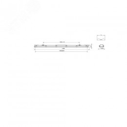 Светильник светодиодный под лампу Т8 SPP-101-0-002-060 Св-к IP65 T8 G13 600мм (8/240)